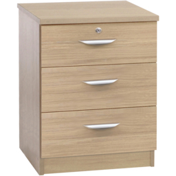 R White Cabinets Brown 3 Drawer Storage Chest - thumbnail 2