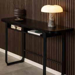 Florence Darlington 2 Shelf 4 Seater Dining Table Black