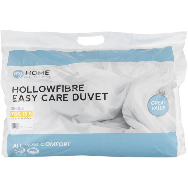 My Home Single White Duvet 10.5 Tog - image 1