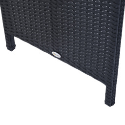 Outsunny 6PC Rattan Dining Set Black - thumbnail 3