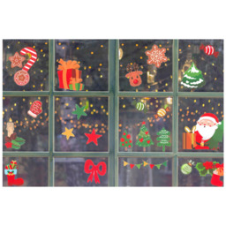 Xmas Haus Window Stickers Christmas Decoration 120 Pack - thumbnail 2