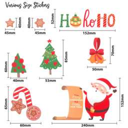 Xmas Haus Window Stickers Christmas Decoration 120 Pack - thumbnail 4