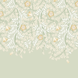 Origin Murals Cascading Rosehip Green Wall Mural - thumbnail 2