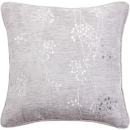 Divante Grace Grey Chenille Cushion 45 x 45cm - thumbnail 4