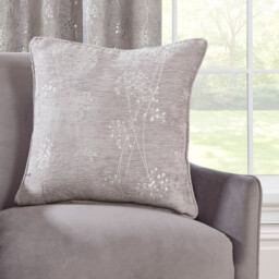 Divante Grace Grey Chenille Cushion 45 x 45cm - thumbnail 2