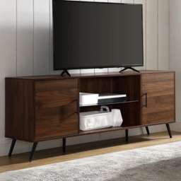 Centurion Portobello Luxury Walnut 2 Door 2 Shelf TV Cabinet