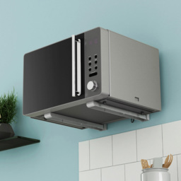AVF Universal 45cm Silver Microwave Wall Bracket - thumbnail 2