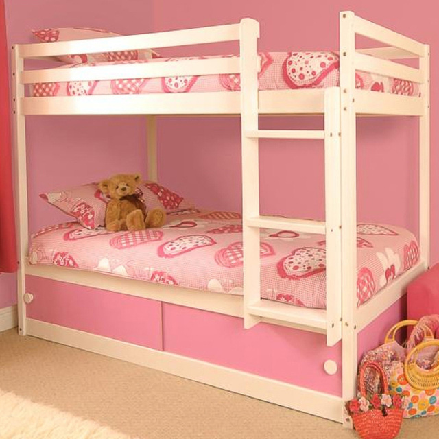 Comfy Living Single Pink Slide Storage Bunk Bed - image 1