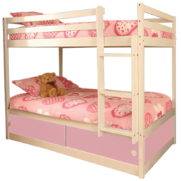 Comfy Living Single Pink Slide Storage Bunk Bed - thumbnail 2