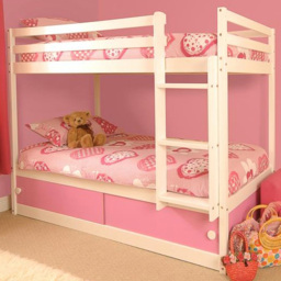 Comfy Living Single Pink Slide Storage Bunk Bed