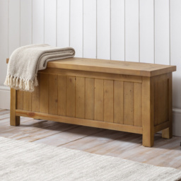 Julian Bowen Aspen Solid Reclaimed Pine Storage Bench - thumbnail 1