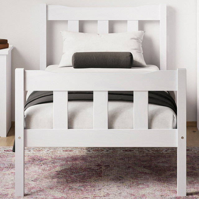 Havana Single White Bed Frame - image 1