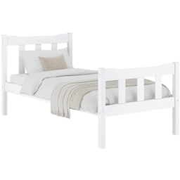 Havana Single White Bed Frame - thumbnail 3