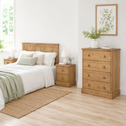 Core Products Cotswold 4 Drawer Wooden Chest of Drawers - thumbnail 4