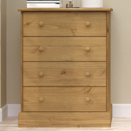 Core Products Cotswold 4 Drawer Wooden Chest of Drawers - thumbnail 1
