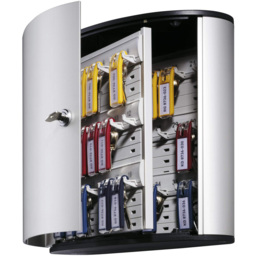 Durable Key Safe 36 Keys Silver Lock Box with Key Clips