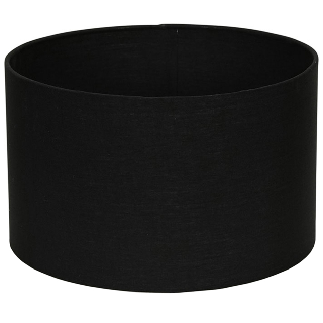 ValueLights Reni Small Black Fabric Drum Shade - image 1