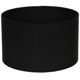 ValueLights Reni Small Black Fabric Drum Shade - thumbnail 1
