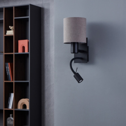 EGLO Pasteri Black LED Wall Light - thumbnail 4