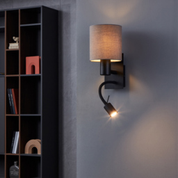 EGLO Pasteri Black LED Wall Light - thumbnail 2