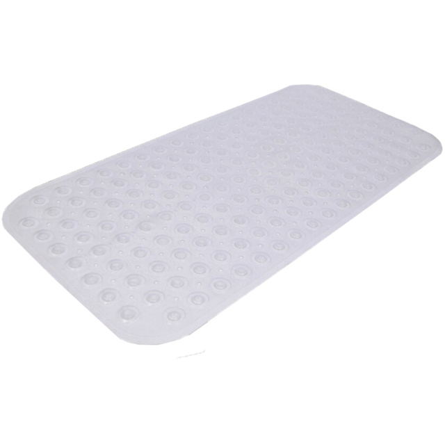 Glacial White Anti-Slip Bath Mat 78 x 38cm - image 1