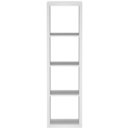 Homebase Clever Cube White 4 Shelf Rectangle Storage Unit - thumbnail 3