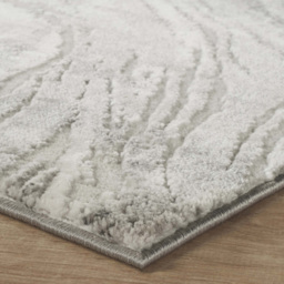Desire Rugs Novu Stream Grey Modern Abstract Metallic Sheen Rug 160 x 230cm - thumbnail 3