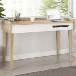 Teknik Office Giru Desk Sonoma Oak Effect and White