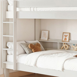 Noomi Bodie White Pine Single Storage Bunk Bed - thumbnail 3