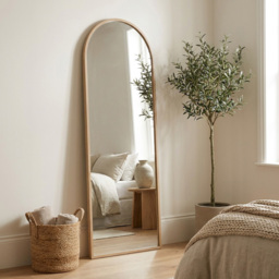 Oak Effect Arch Dress Mirror - thumbnail 4