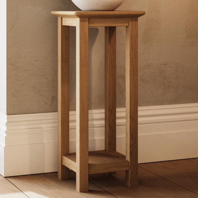 FWStyle Taberno Natural Lacquered Oak Side Table - image 1