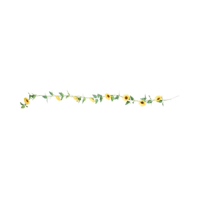 Artificial Bright Sunflower Garland Yellow - image 1