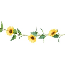 Artificial Bright Sunflower Garland Yellow - thumbnail 2