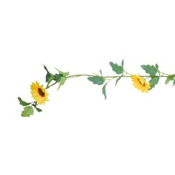 Artificial Bright Sunflower Garland Yellow - thumbnail 3