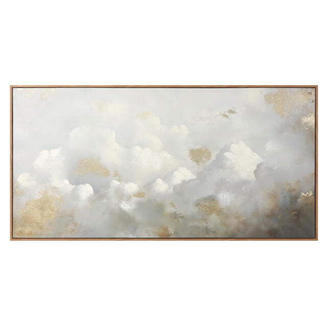 Embellished Cloud Framed Wall Art Grey - image 1
