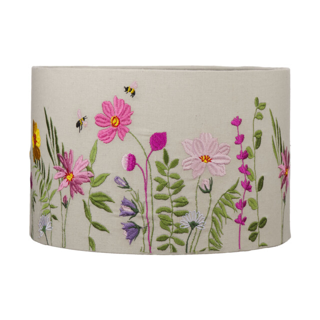 Embroidered Floral Multicolour Shade 30cm - image 1