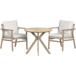 Charles Bentley Acacia and Weave 2 Seater Bistro Set - thumbnail 2