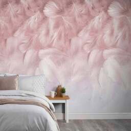 Grandeco Feathers 3 Lane Wall Mural