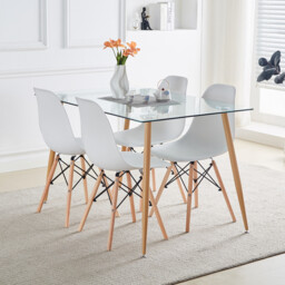 Aspen Dining Set White - thumbnail 1