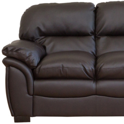 Leverton 2 Seater Brown Bonded Leather Sofa - thumbnail 3