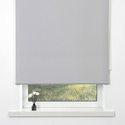 Divante Cool Silver Plain Blackout Roller Blind 180 x 165cm - thumbnail 2