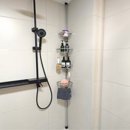 4 Tier Bathroom Organiser Silver - thumbnail 3