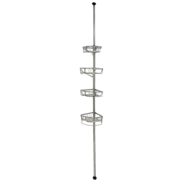 4 Tier Bathroom Organiser Silver - thumbnail 1