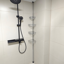 4 Tier Bathroom Organiser Silver - thumbnail 2