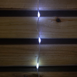 Samuel Alexander FlexiBrights 267 White LED Snowflake Clear Cable Curtain Light 1.2 x 1.2m - thumbnail 4