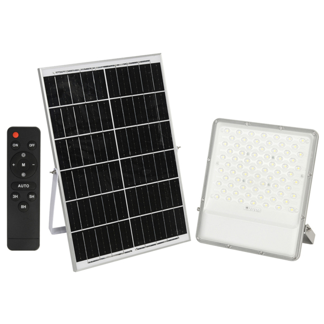 Ener-J 200W LED Floodlight with Solar Panel and Remote - image 1