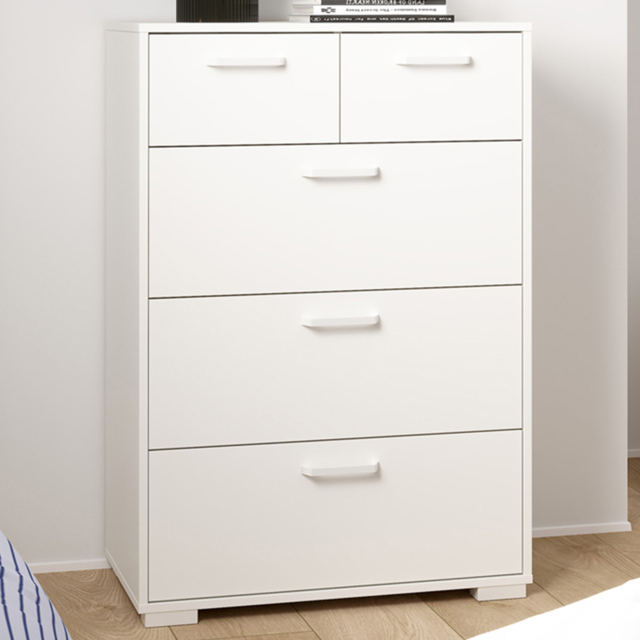 Furniture To Go Sofia White 5 Drawer Chest of Drawers - image 1