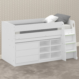 Julian Bowen Vespa Single White Mid Sleeper - thumbnail 1
