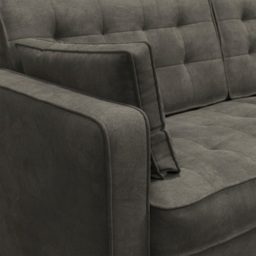 Eden Graphite Chenille 3 Seater Reversible L Shaped Corner Sofa - thumbnail 4