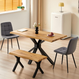 Kosy Koala 4 Seater Wooden Dining Set Grey
